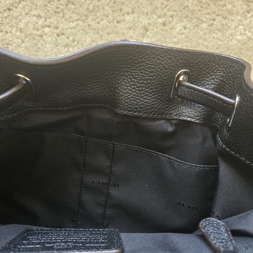 Coach Sherpa Backpack Rucksack Small Turnlock - Picture 14 of 16